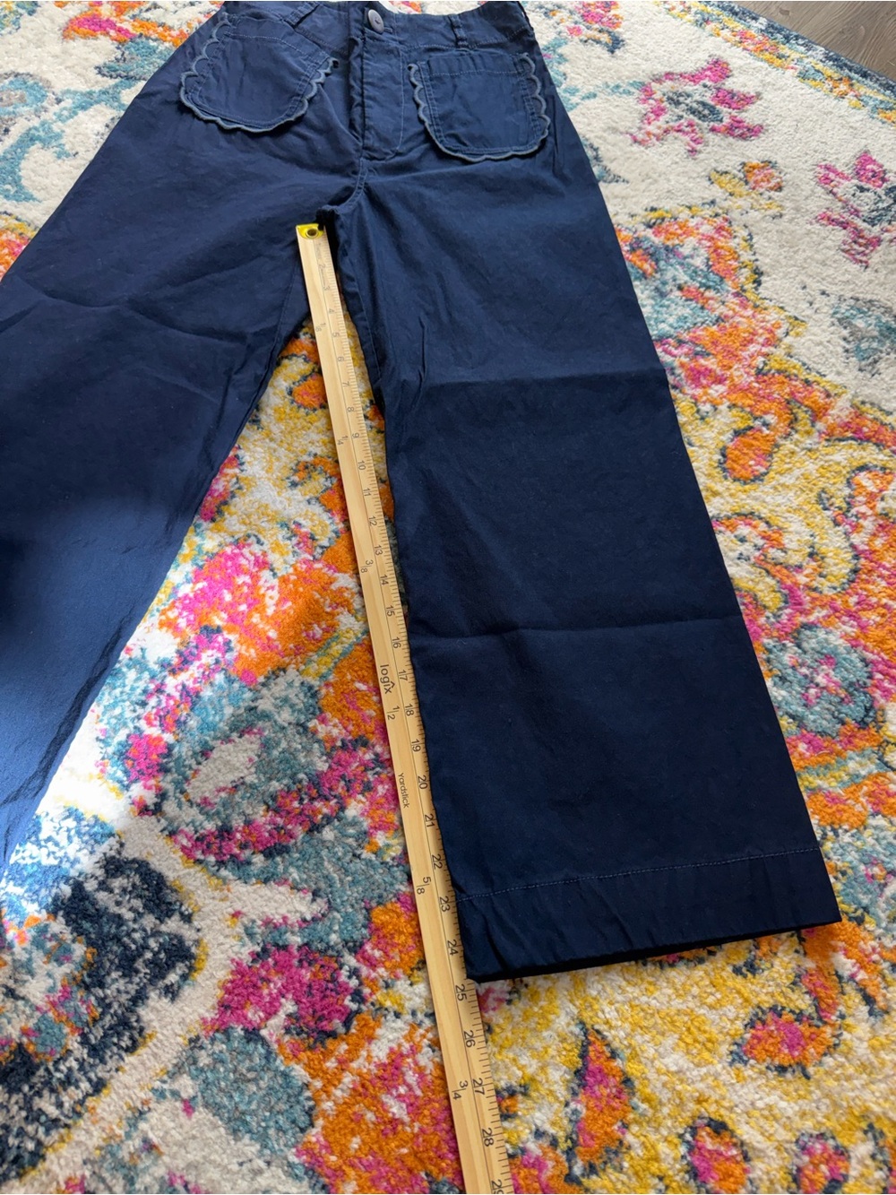 Anthropologie The Colette Scallop High-Rise Wide Leg Pants w/Magic Fabric! - Picture 12 of 15